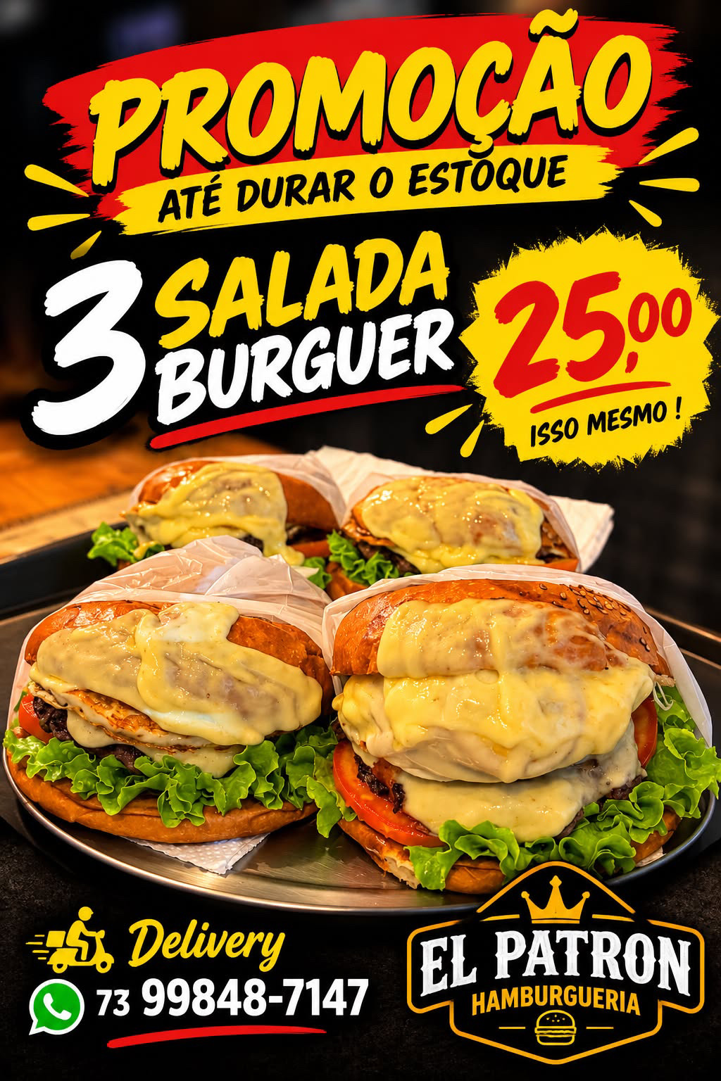 3 SALADA BURGUER